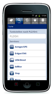 Screenshot - Westfalen AG Applikation für Android