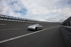 Elektroauto Schluckspecht E auf der Bosch Teststrecke in Boxberg Elektroauto Schluckspecht E auf der Bosch Teststrecke in Boxberg