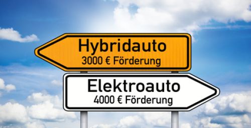 Elektroauto und Hybridfahrzeugförderung